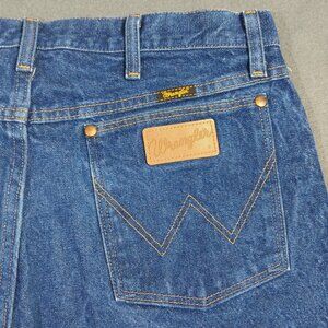 Wrangler Jeans Men's 38x36 Fits 36x36 Blue 13MWZ Cowboy Cut Western Denim Rodeo